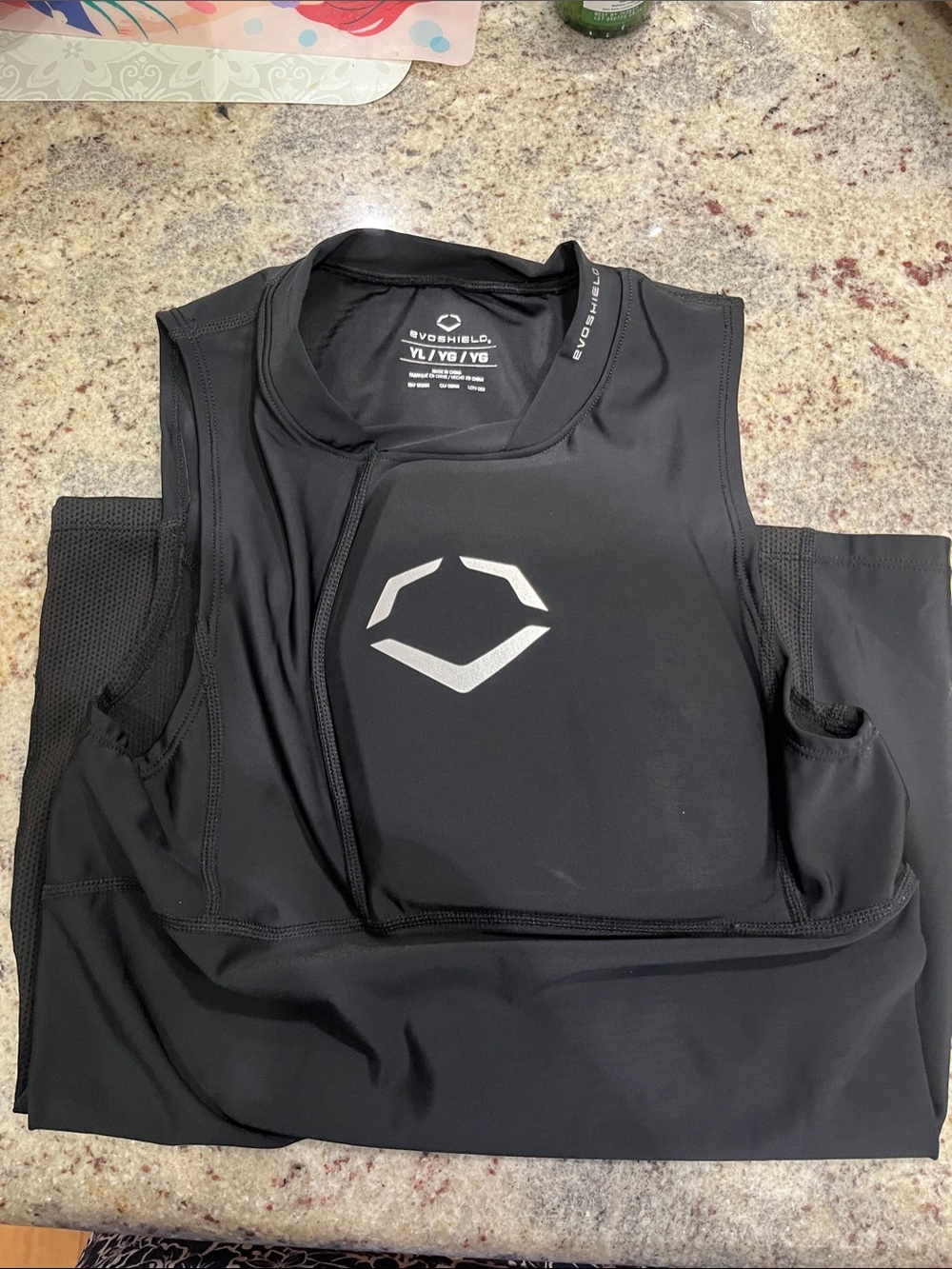 Youth large protective compression shirt. New without tag.